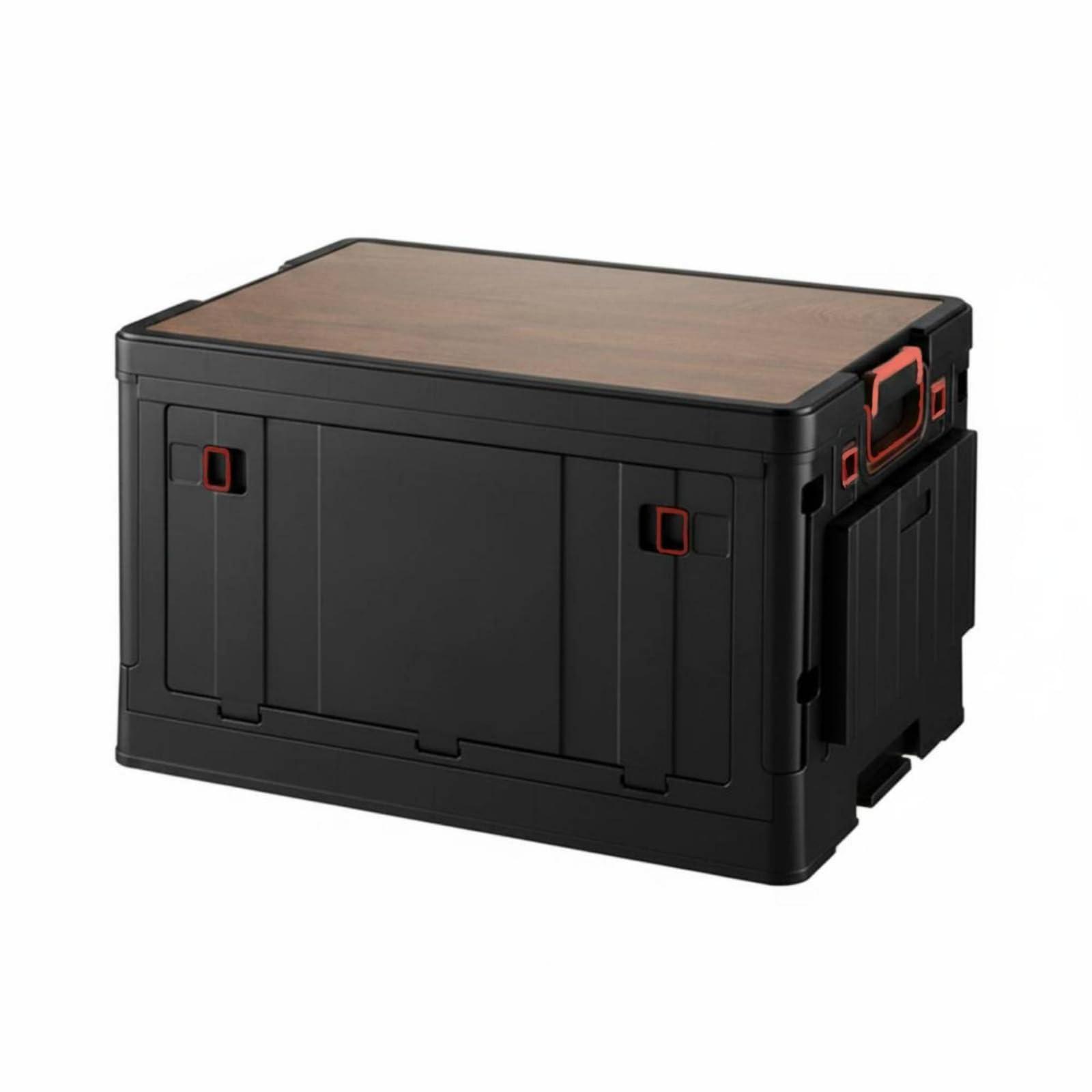 Contenitore per esterni, contenitore pieghevole con manici laterali, organizer per campeggio, auto o casa, scatola pieghevole versatile con cestino laterale multifunzionale
