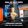Bomba de vacío HVAC 3.5 CFM 1/4 HP | De una etapa, para auto AC y HVAC, compatible con R12 R22 R134a R410a R502, aceite incluido 6