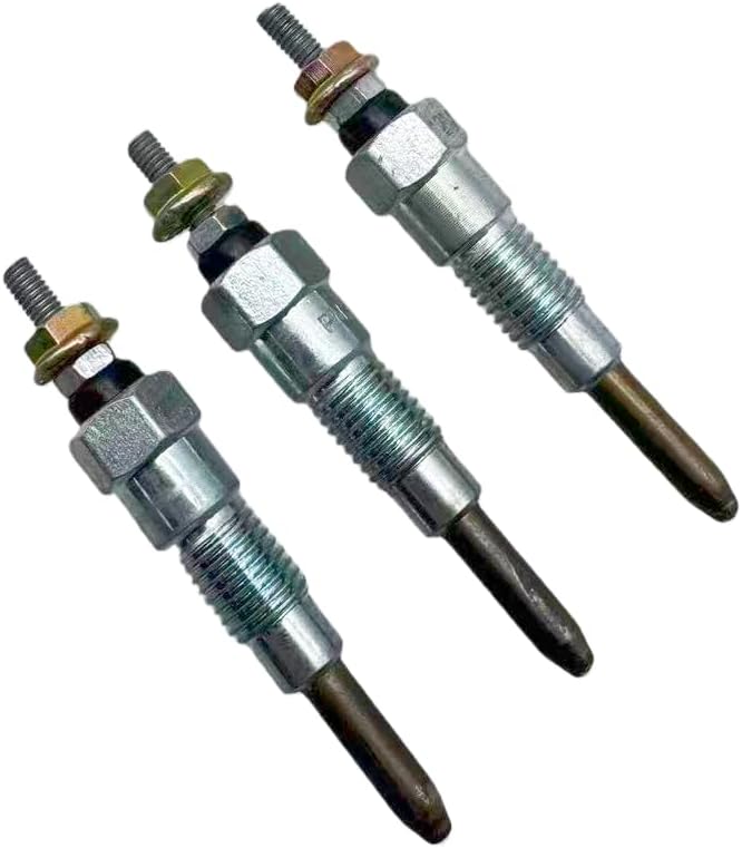 3PCS Glow Plug 3pcs 12V For Yanmar 3TNM74F 3TNV70 3TNV74F 3TNV76 3TNV80 3TNV80F 3TNV80FT Engines 119717-77801