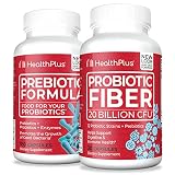 Health Plus Prebiotic Formula (180 Capsules/60 Servings) & Probiotic Fiber (30 Capsules/30 Servings)