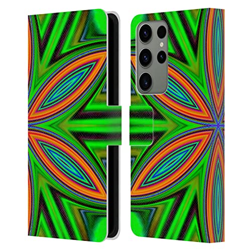 Housse Samsung S23 Ultra art abstrait vert pour vos sorties et voyages quotidiens