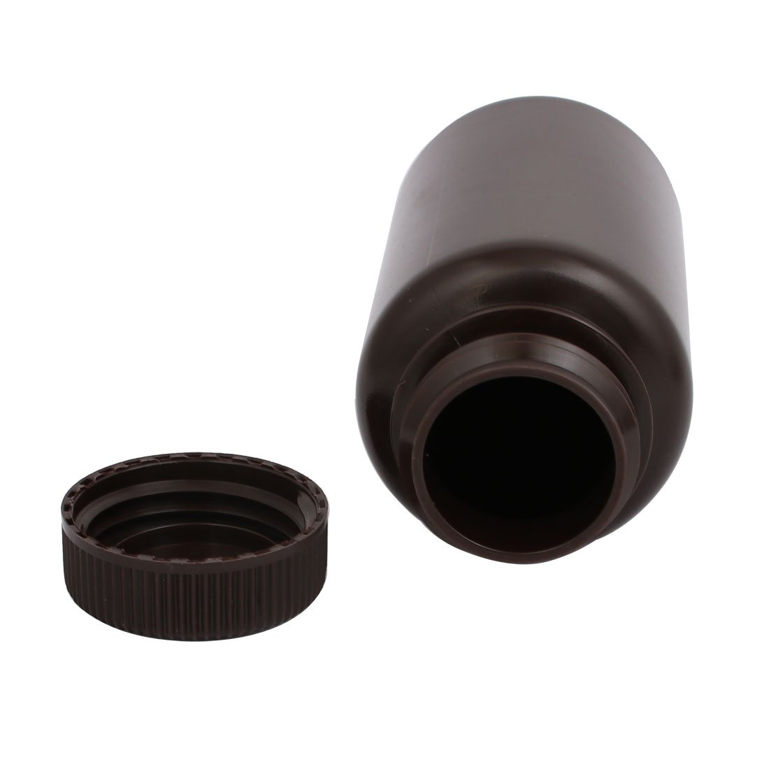 Aexit 2pcs 60mm gauge Diameter 130mm Height 250ml Plastic Round Shaped Bottle Brown
