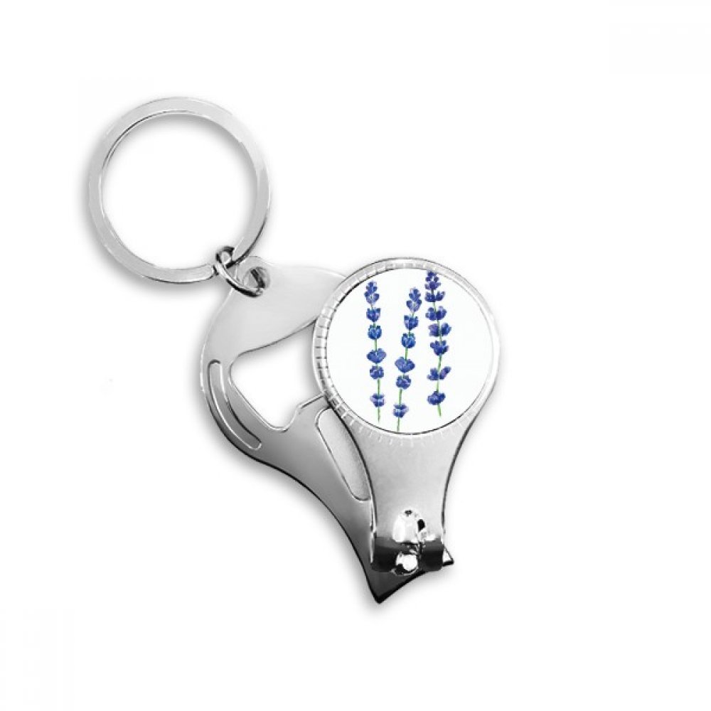 Porte-clé fleur de lavande bleue le cadeau poétique idéal pour célébrer une crémaillère