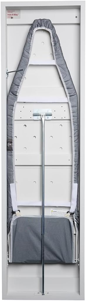 TIVIT Ironing Board Cover for Handi-Press Iron-A-Way Wall Mounted Ironing Boards 42-46" Long Adjustable Straps, Alumitek, Scorch Resistant, Thick Padding - Made in Italy - Oeko-TEX Certified