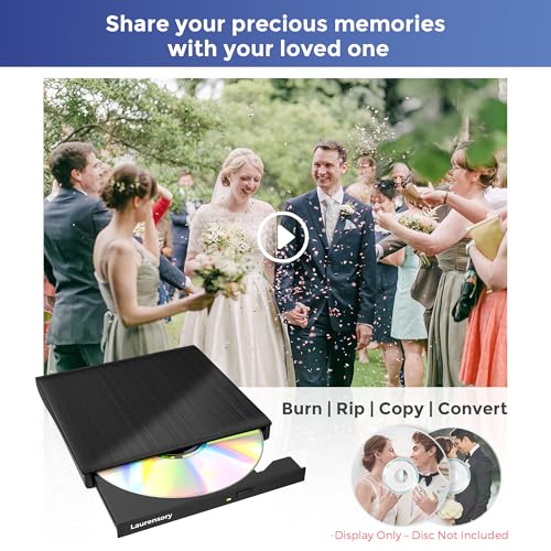 undefined External DVD Drive USB 3.0 Type-C USB Portable Player for Laptop CD DVD +/-RW Disk Drive CD ROM Burner Writer CD/DVD Burner Reader Compatible with Desktop Windows Linux OS Apple MacBook の商品画像 6