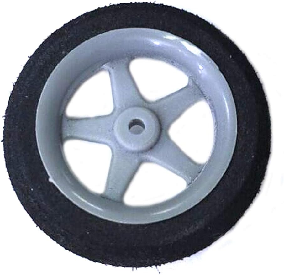 2pcs RC Electrical Equipment Airplane Plastic Hub Landing Thin Sponge Spoke Tire Wheel 35mm (35mm×8mm)