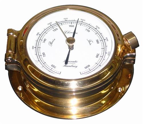 Preisvergleich Produktbild Schiffs Barometer 120 mm Bullaugen - Look