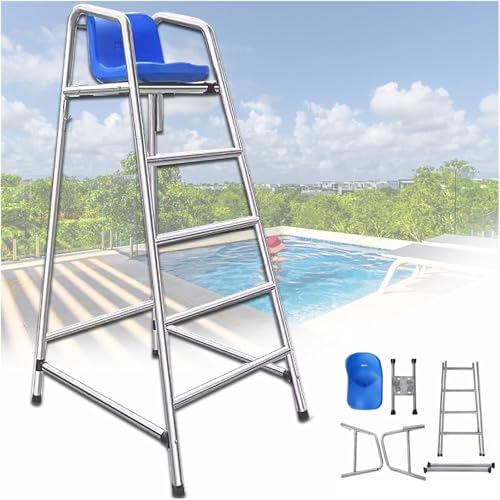 Silla para salvavidas y escalera para piscina 5.9ft miniatura 1