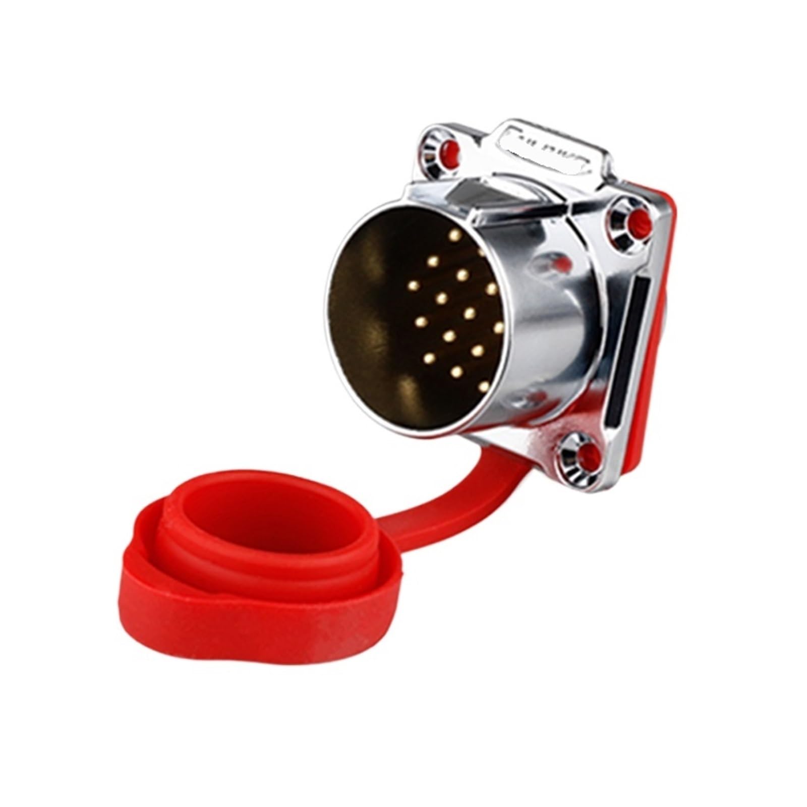 QAZXSEMUI LP-24 Signal Connector 24 core Multi-PIN Industrial Waterproof Aviation Plug Socket Multi-core(Flange public seat)