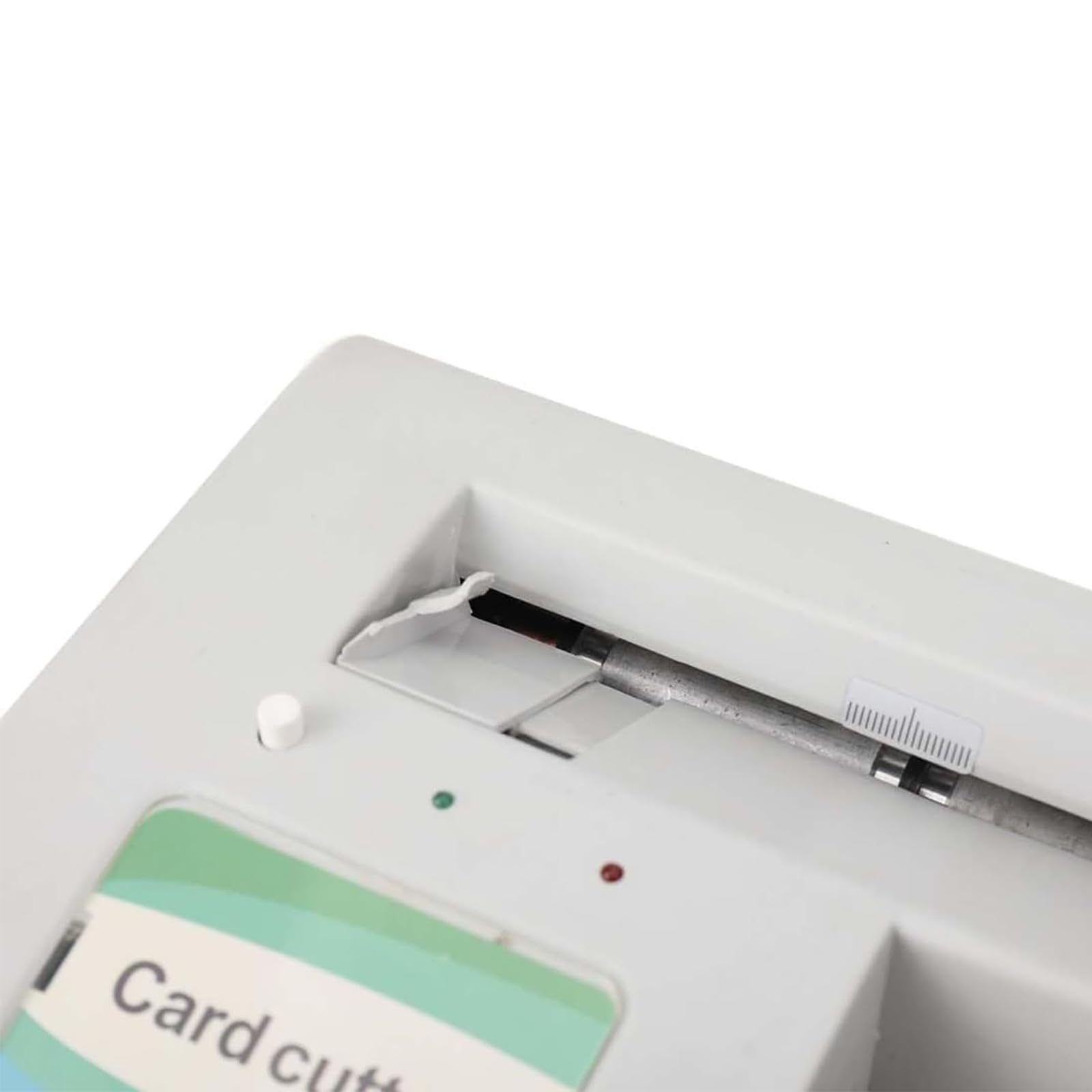 Elektrische Kartenschneidemaschine, A4 & 90 x 54 mm, Automatischer Schlitzer mit Dual-In-Feed, schneidet 30 Karten/Min, unterstützt Papierstärke 120-250 g, für Büro & Druckerei