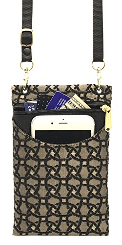 Danny K. Women's Tapestry Crossbody Cell Phone or Passport Purse, Handmade in USA (OLYMPIC) - Thumbnail 4
