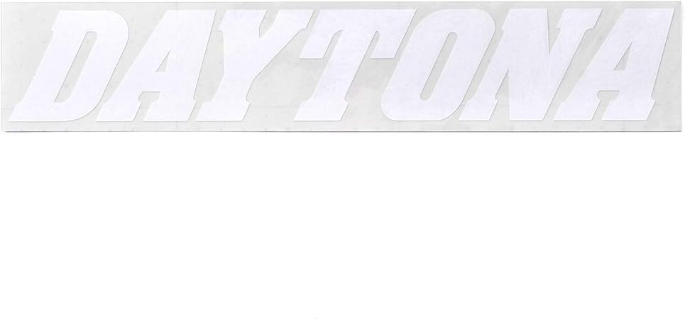 Amazon デイトナ バイク ステッカー ブランドロゴ Daytona 抜き文字 305 58mm ホワイト 車 バイク 車 バイク