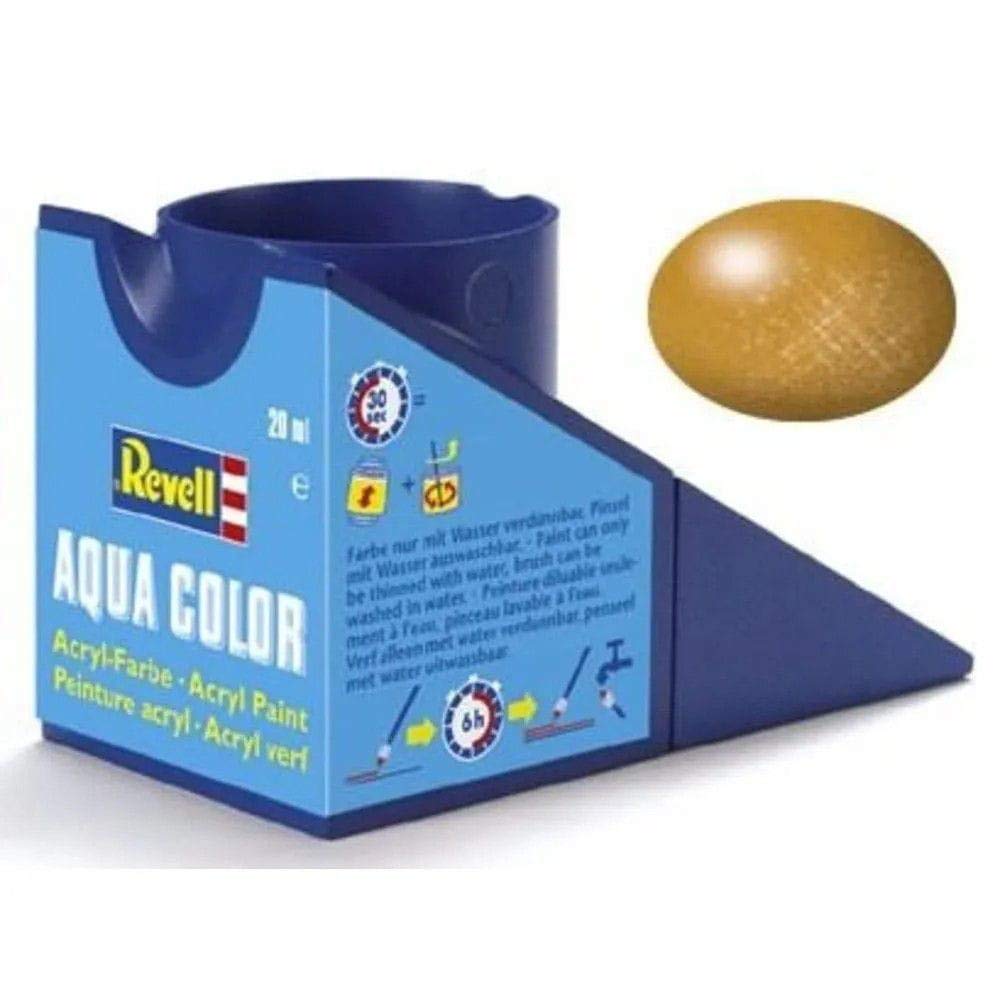 Revell - Su Bazlı Maket Boyası Pirinç Metalik 8 Ml (36192)
