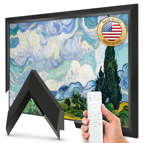 Moderner Smoking-TV-Rahmen, schmal, 32 Zoll, kompatibel nur mit Samsung The Frame TVs (passend für 2021–2025, LS03A, LS03B, LS03C, LS03D, LS03FA)