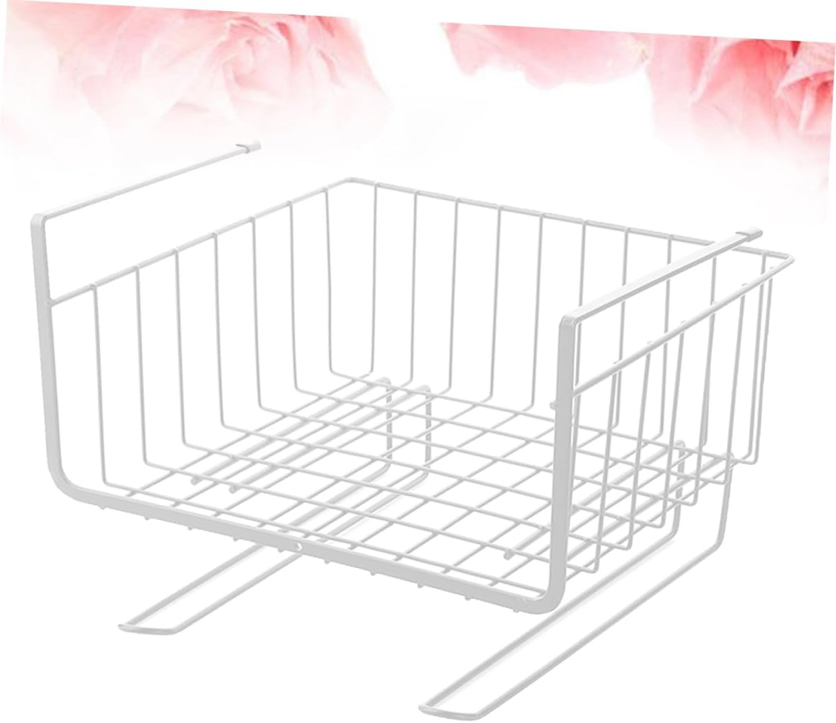 SOLUSTRE 2pcs Simple Cabinet Storage Rack White Layered Organizer for Under Table Kitchen Use Heavy Duty Partition Shelves for Efficient Home Storage