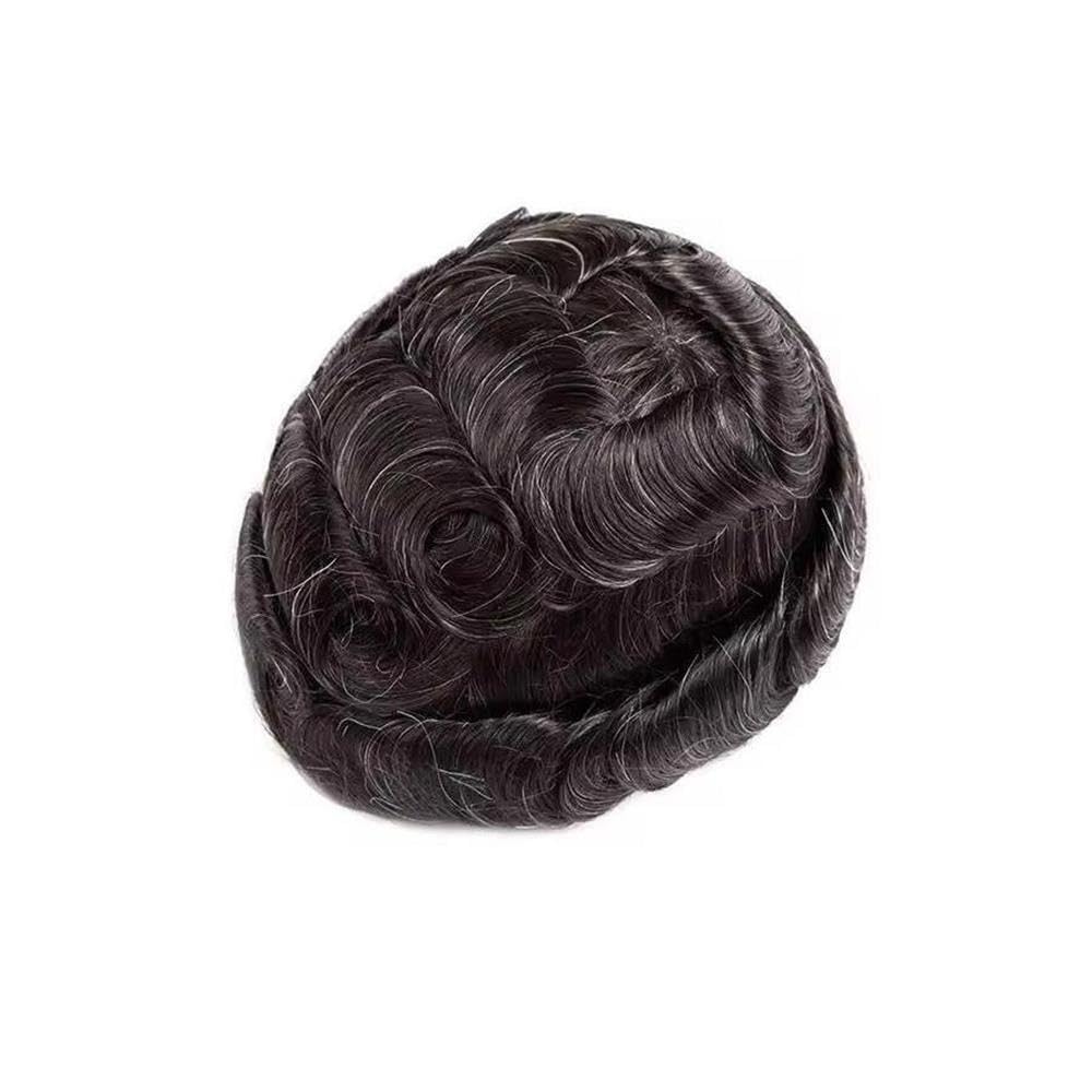 Ludzkie włosy Toupee Ultra Thin PU Base Hairpiece