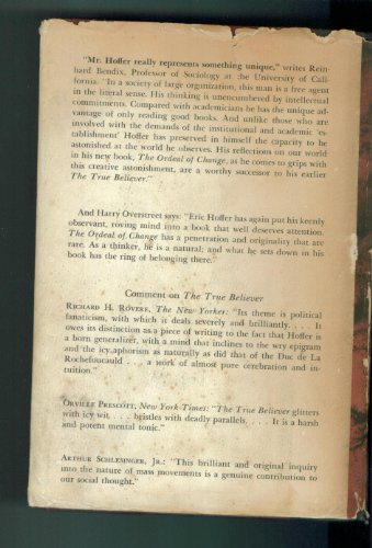 The Ordeal of Change B0006AYJE2 Book Cover