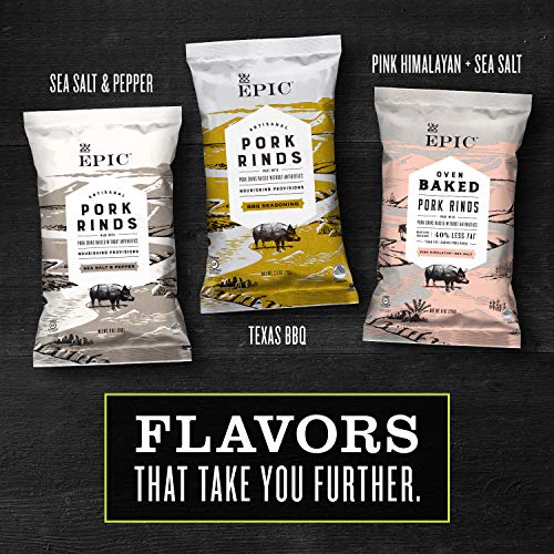 Epic Artisanal Oven Baked Pork Rinds Chili Lime, 2.5 oz. (4 Count)