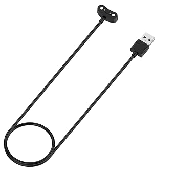 Disscool Replacement Charging Dock Cable Compatible with Ticwatch Atlas/Pro 5 Enduro/Pro 5/Pro X/E3, USB Cables Charger Stand Smart Watch Accessories1M/3.3FT, Black