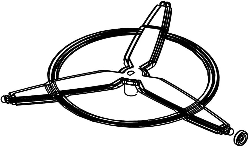 Compatible with Samsung DE94-04028A Microwave Turntable Tray Support Genuine Original Equipment Manufacturer (OEM) Part