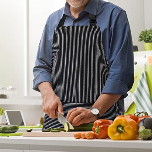 image for NLUS 2 Pack Kitchen Cooking Aprons, Adjustable Bib Soft Chef Apron wit