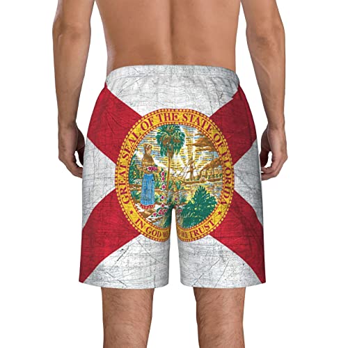 Florida State Flag Men Shorts Beach Board Trunk Swim Casual with Pockets Boxer Briefs Outdoor3