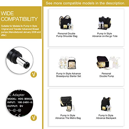 Adaptador 9V AC a DC para Medela 9207010 miniatura 4