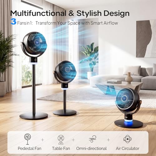 image for ROVSUN 3-in-1 Standing Fan for Bedroom, 40