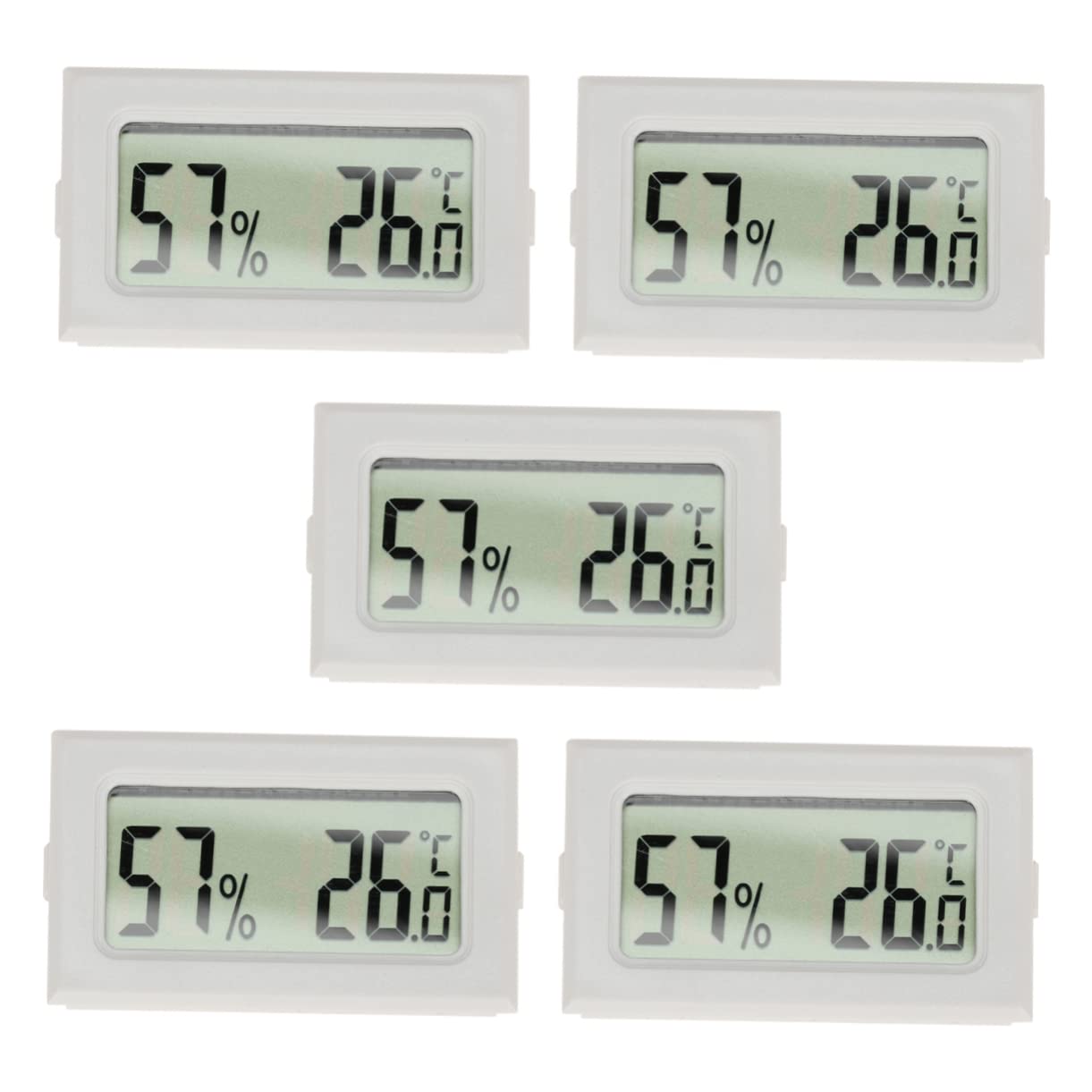 POPETPOP 15pezzi Mini Igrometro LCD per Monitoraggio umidità e Ed Misurazioni Accurate per Terrari Refrigeratori e Spazi Ridotti Aggiornamento Secondi