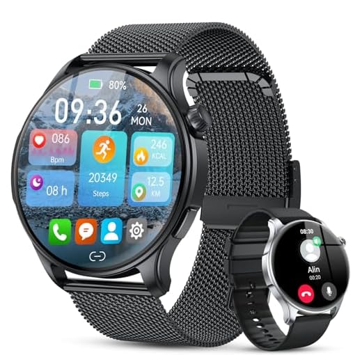 Smart Watch for Men Women Fitness Tracker: Smartwatch for Android Phones iPhone Compatible Samsung Bluetooth Call Answer/Make Watches for Men Heart Rate Sleep Monitor IP68 Waterproof 120+Sports Model