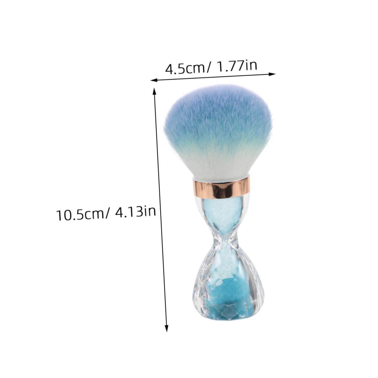 2pcs Soft Large Head Nail Dust Remover Brush for Acrylic Nails Makeup Powder Gentle Soft Material Multipurpose Cleaner for Brushes Sponges