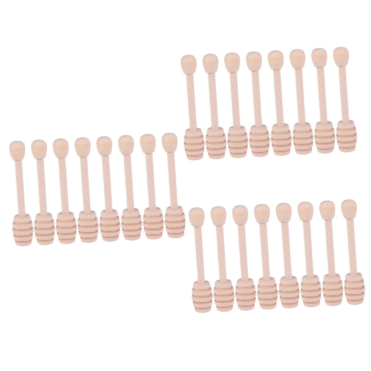 TIDTALEO 3sets Lightweight Sticks Wooden Stirrers for Honey Pot Syrup Dippers for Home 8pcs*3