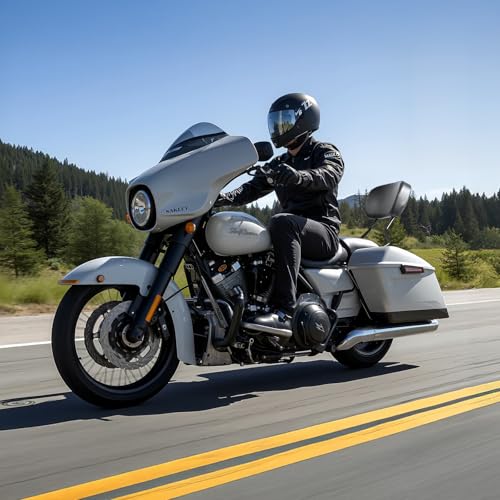 VEVOR Motorcycle Backrest Sissy Bar, Compatible With Harley-Davidson Touring Street Glide Road Glide Road King, 16 inch Height Detachable Passenger Backrest, For Motorcycles, Black by VEVOR - Image 2