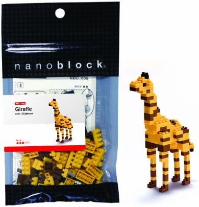 Close-up of assembled Nanoblock Giraffe