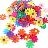 HONQX Filzblumen Filz Blumen, 200 Stück Filzblumen Deko Bunte Stoff Blumen Filz Filzblume Stoffblumen Blüten zum Basteln 2,8 cm