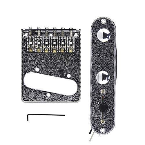TLエレキギターブリッジ、ギターブリッジコントロールボードセット楽器アクセサリー 楽器部品管楽器アクセサリー 家族でのパーティー アウトドア レジャー学校での演奏初心者 音楽 (Color : White)