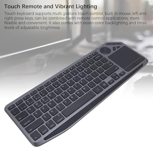 Clavier sans fil avec pavé tactile rétroéclairé 7 couleurs multi-appareils - 7