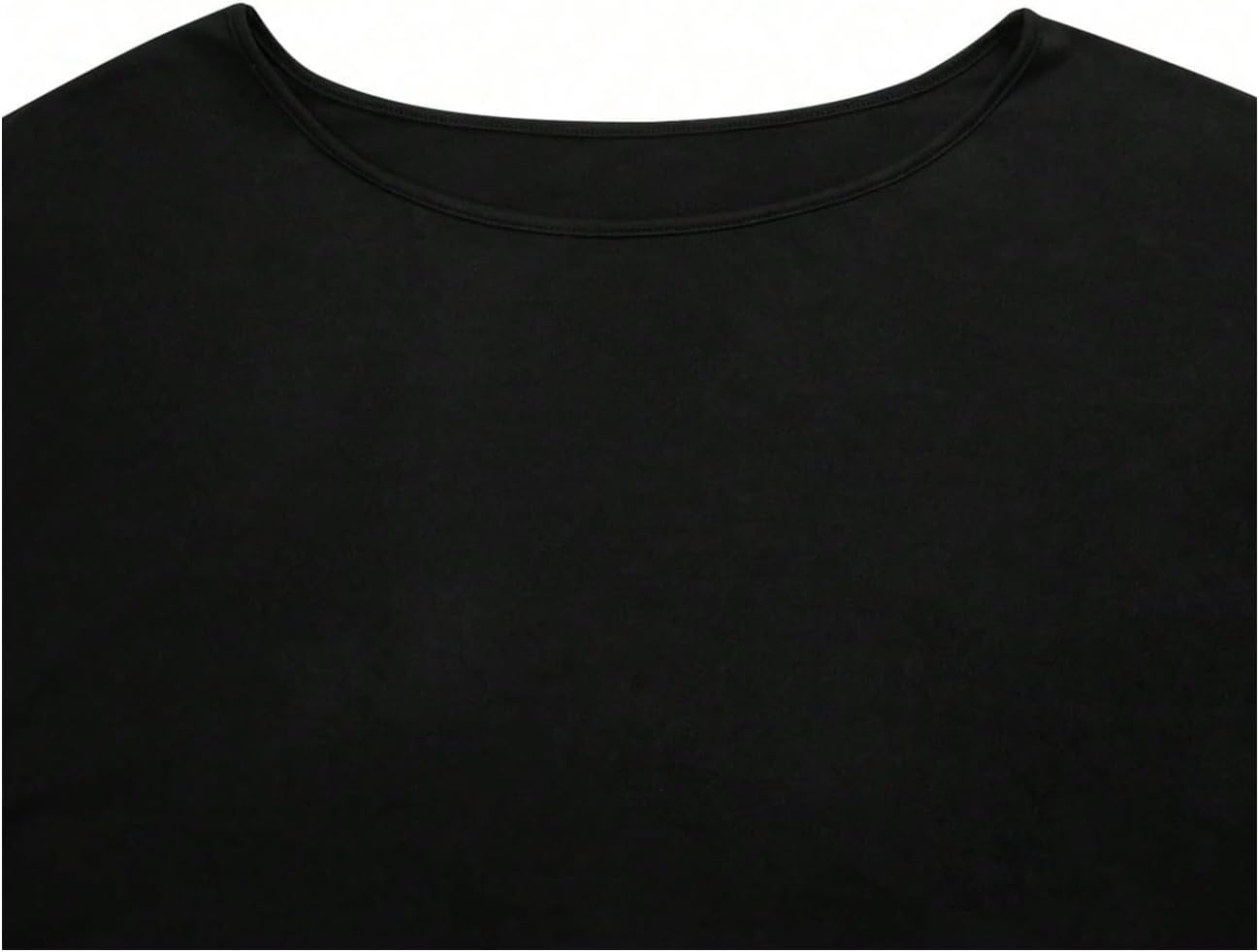 SOLY HUX Women's Off The Shoulder Top 2 Packs Long Sleeve Cropped T Shirts Loose Basic Tees