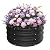 ZXZYHFTY Round Galvanized Raised Garden Bed kit, Outdoor Garden Raised Planter Box, Round Large Metal Raised Garden Beds for Vegetable 2 * 2 * 1ft