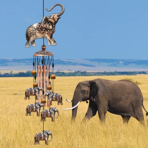 Wind Chimes For Outside,Elephant Gifts For Women, Elephants Decor,Birthday Gift For Mom Grandma, Windchimes Clearance Outdoor,Garden Patio Yard Decorations #TOP2