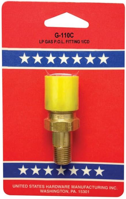 US Hardware LP Gas Spud & Nut 1 pk