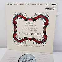 MOZART, ANNIE FISCHER, PHILHARMONIA ORCHESTRA, SIR ADRIAN BOULT - Piano Concertos No.20 in D minor K.466/No.23 in A major K.488, 12 inch LP, SAX 2335, turquoise/silver hatched label - 1st press