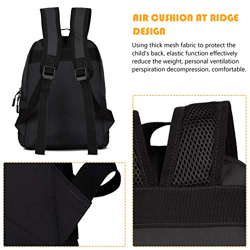 Arcenciel 10L Kid's Tactical Backpack Military Army Day Assault Pack Molle Bag Backpacks Rucksacks For Outdoor Hiking Camping Trekking Hunting With Patch (Black) … #TOP4