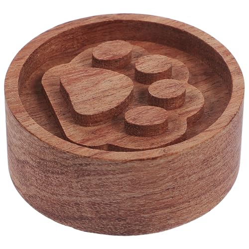 Difusor aromático eléctrico de madera TEHAUX forma de pata de gato