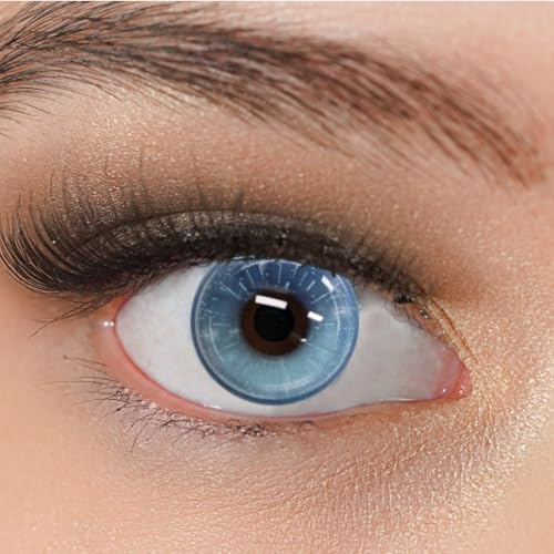 Charmiga Sweet Blue Jahreslinsen - Blaue Farblinsen