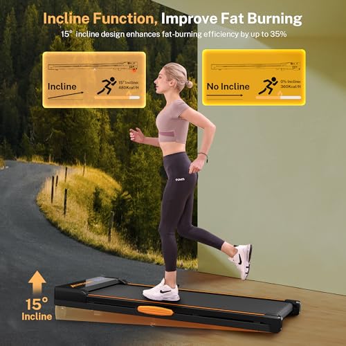 Actflame Walking Pad Treadmill With Incline thumb #1