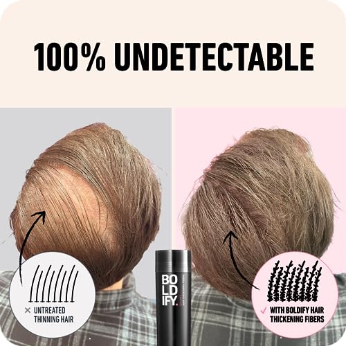 Boldify Hair Fibers For Thinning Hair (Light Blonde) Hair Powder - 12G Bottle - Undetectable & Natural Hair Filler Instantly Conceals Hair Loss - Hair Thickener, Topper For Fine Hair For Women & Men​ #TOP4