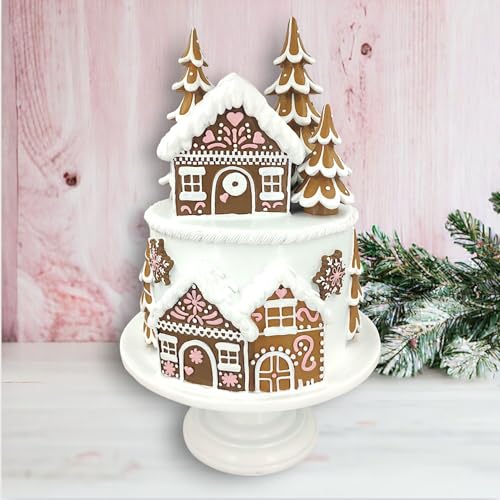 December Diamonds Gingerbread Village Gingerbread Tiered Cake