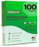 Octago Premium Sublimation Paper (8.5x11 Inches) Dye Sublimation Heat Transfer Paper, works with Sub