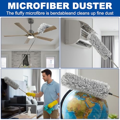 Image of AURUZA Cleaning Duster for Cleaning Retractable Gap Dust Cleaner Cleaning Tools,3PCS Duster Kits